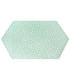 Mint confetti food mat