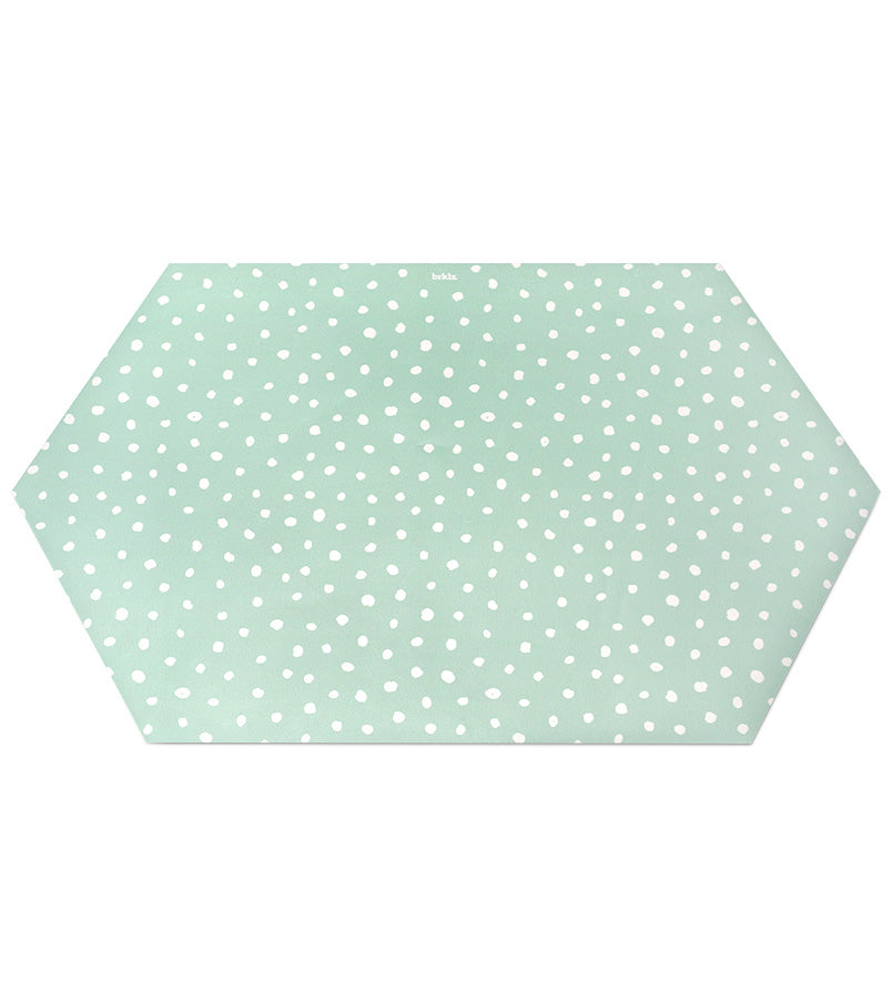 Mint confetti food mat